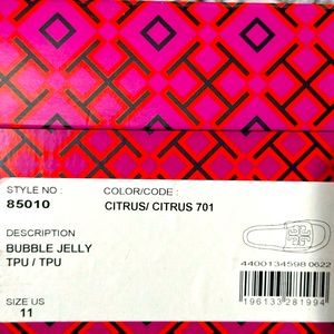 Tory Burch bubble jelly slide size 11